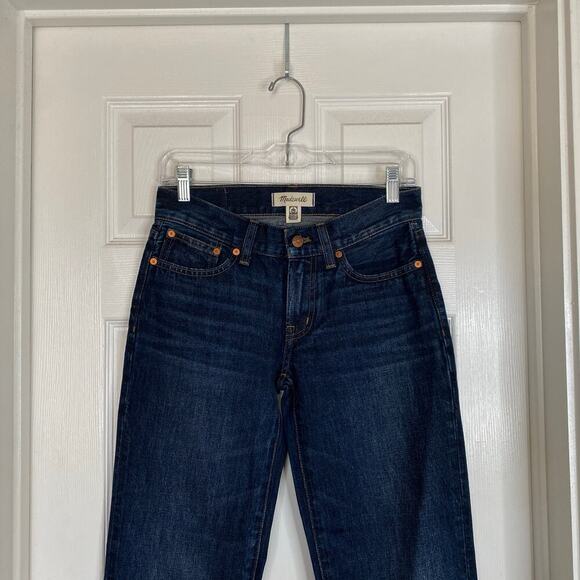 MADEWELL Low Rise Perfect Vintage Straight Jean Lilycrest Wash Size 24 Dark Wash - Picture 5 of 10